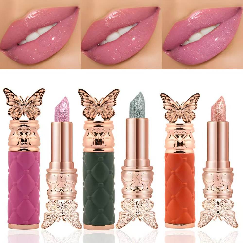 Butterfly Glitter Color-Changing Lip Stick