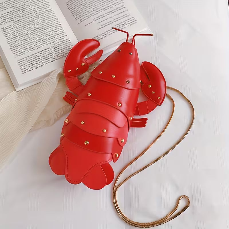 Red Lobster Statement Crossbody Bag