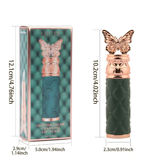 Butterfly Glitter Color-Changing Lip Stick