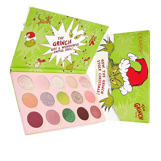 2025 Limited Edition "The Grinch Who Stole Christmas" 15-Pan Eyeshadow Palette
