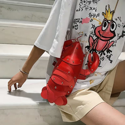 Red Lobster Statement Crossbody Bag