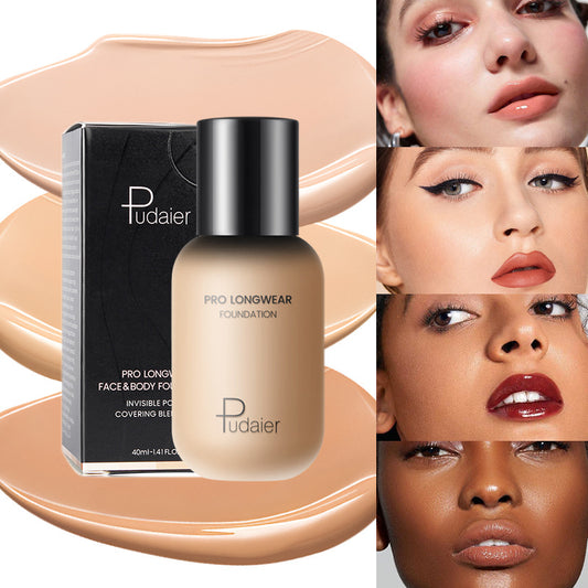 Pudaier PRO LONGWEAR Face & Body Foundation - Full Coverage with Inclusive Shade Range