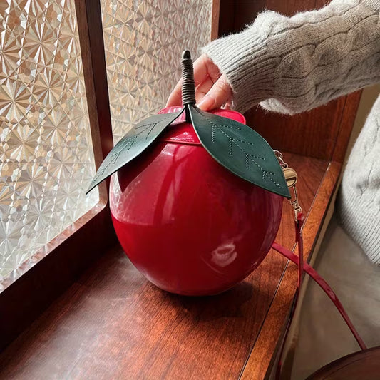 Shiny Apple Crossbody Bag