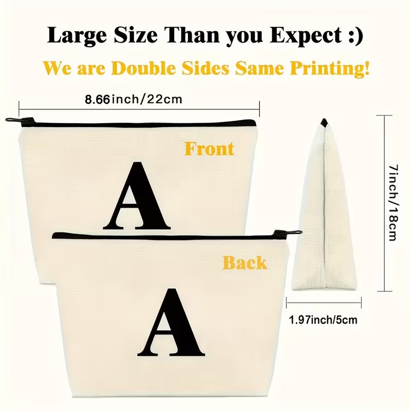 Black Teen Girl Empowerment Makeup Bag - Medium