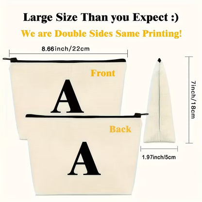 Black Teen Girl Empowerment Makeup Bag - Medium