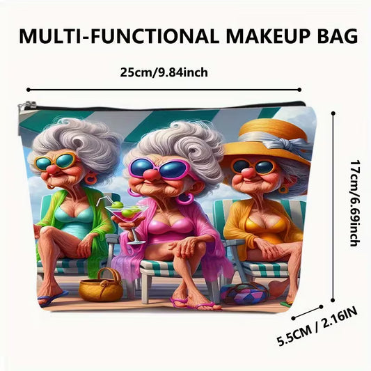 Sassy Grannies Poolside Makeup Bag - Medium
