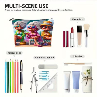 Sassy Grannies Poolside Makeup Bag - Large