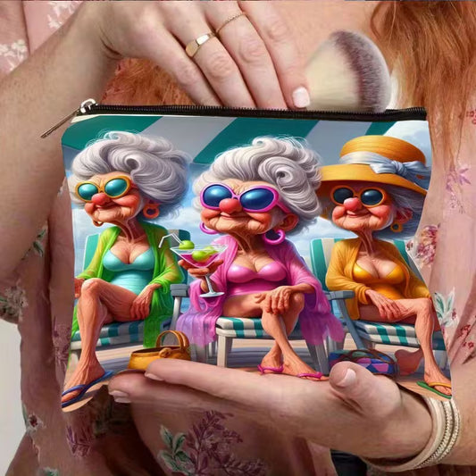 Sassy Grannies Poolside Makeup Bag - Medium