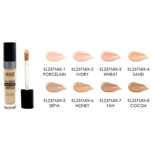 Amuse Full Coverage Radiance Concealer - Long Wear Matte Finish