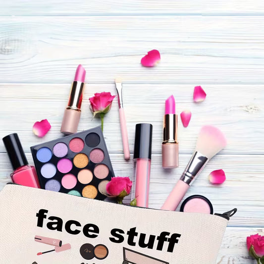 "Face Stuff" Makeup Bag - Medium