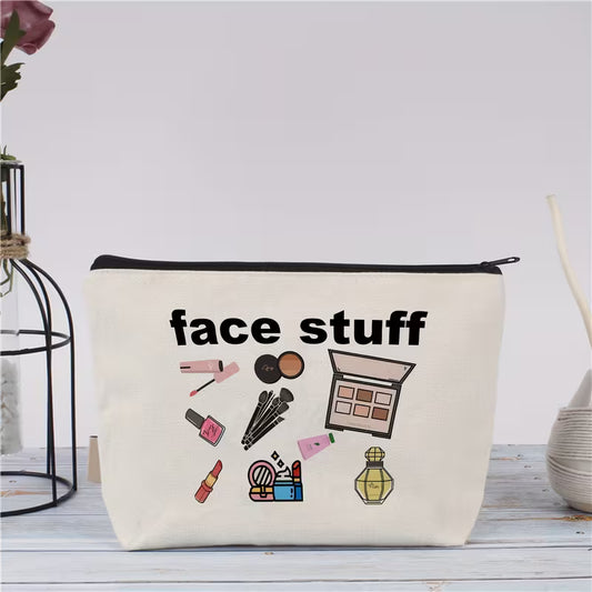 "Face Stuff" Makeup Bag - Medium