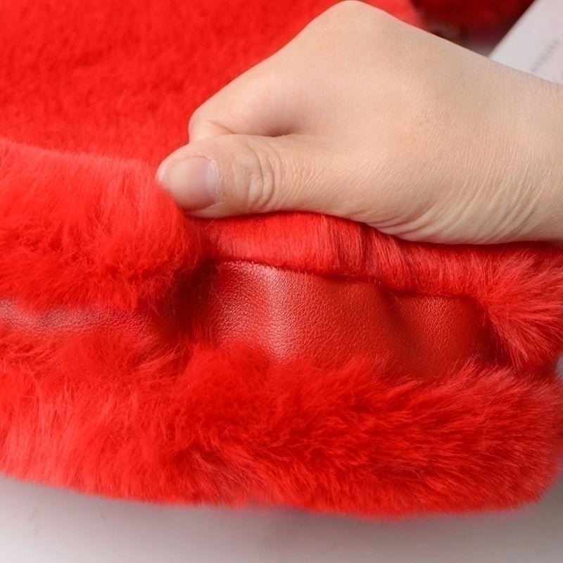 Fuzzy Heart Bag - Perfect for Tweens & Teens