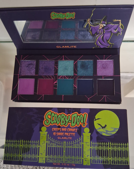 Glamlite x Scooby-Doo Creeps and Crawls 10-Pan Eyeshadow Palette - Limited Edition