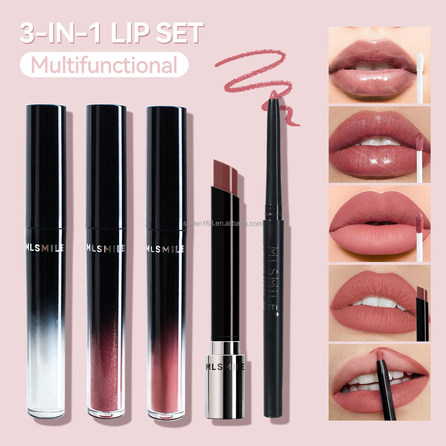 3-in-1 MLSMILE Lip Set - Multifunctional Lip Kit