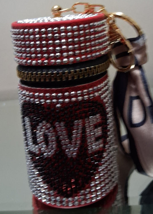 Round Mini Bag with Rhinestones