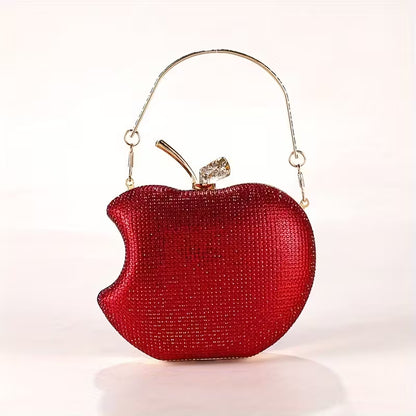 Sparkling Red Apple Evening Clutch