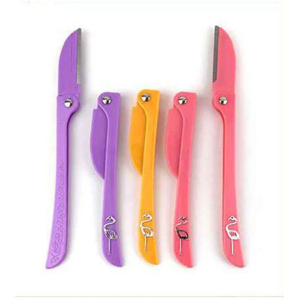 Thke Eyebrow Razor Set - 3 Pack (Purple, Orange, Pink)